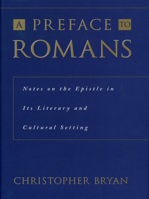 cover image of A Preface to Romans